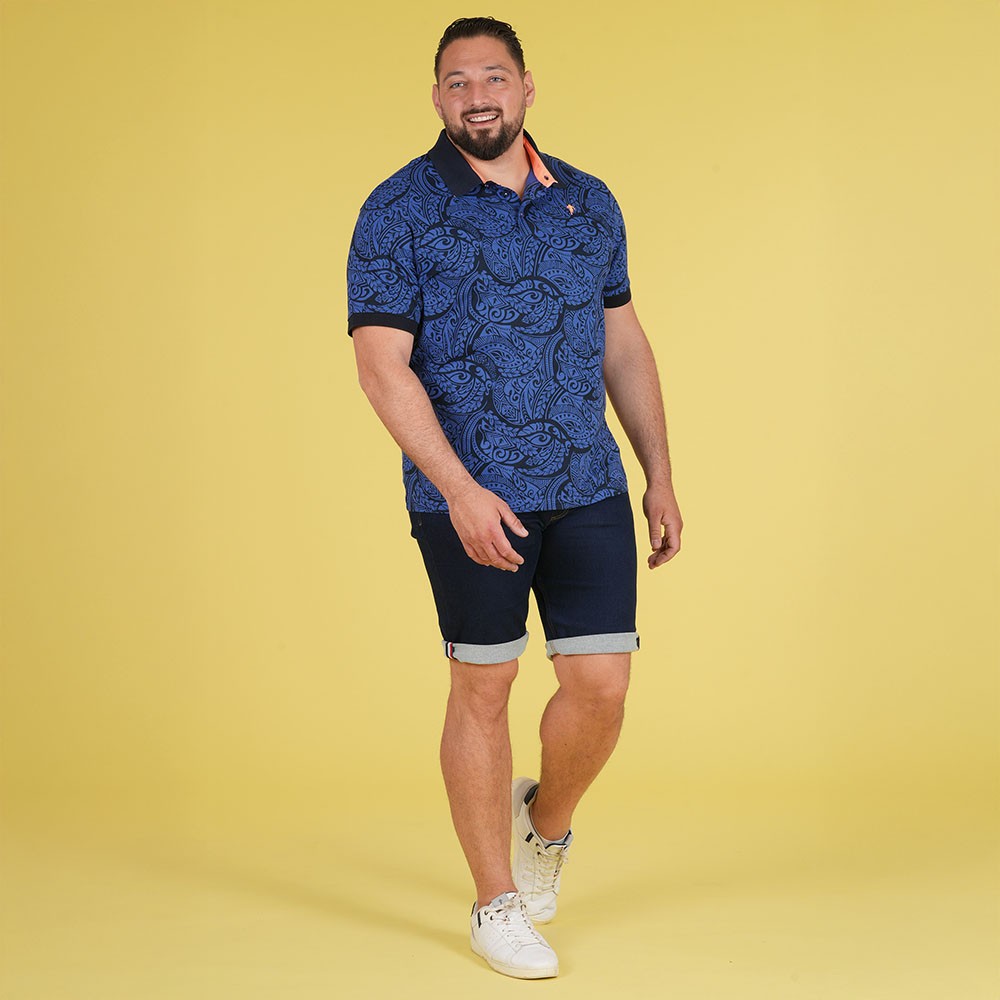 Polo ETE à manches courtes Ruckfield Maori Rugby bleu foncé