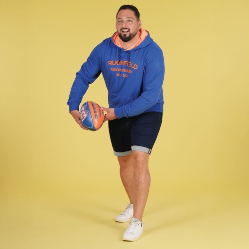 Sweat ETE à capuche Ruckfield Maori Rugby bleu foncé