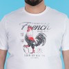 T-shirt ETE à manches courtes Ruckfield French Rugby Club blanc