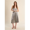 Longue jupe ETE plissée, effet métallisé MOLLY BRACKEN