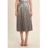 Longue jupe ETE plissée, effet métallisé MOLLY BRACKEN