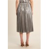 Longue jupe ETE plissée, effet métallisé MOLLY BRACKEN