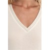 T-shirt ETE femme, à col V, orné de strass MOLLY BRACKEN