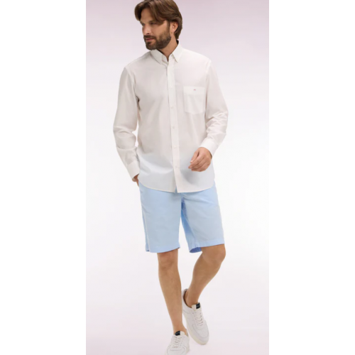 Bermuda ETE, chino en gabardine stretch bleu ciel EDEN PARK