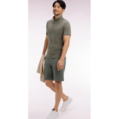 Bermuda ETE chino en gabardine stretch kaki EDEN PARK