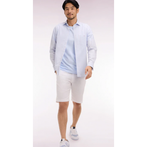 Bermuda ETE chino, en gabardine stretch blanc EDEN PARK