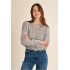 Pull ETE Molly en maille manches longues en semi-transparence