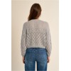 Pull ETE Molly en maille manches longues en semi-transparence