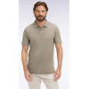 Polo ETE manches courtes en coton kaki coupe regular