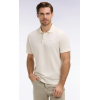 Polo ETE manches courtes en Oxford ivoire coupe regular