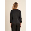 Cardigan été femme ouvert, fantaisie noir MOLLY BRACKEN