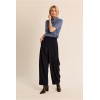 Pantalon HIVER femme, tailleur barrel marine MOLLY BRACKEN