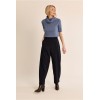 Pantalon HIVER femme, tailleur barrel marine MOLLY BRACKEN