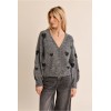 Cardigan femme HIVER, manches ballon, motif cœur MOLLY BRACKEN
