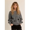 Pull femme HIVER, manches ballon, motif cœur MOLLY BRACKEN