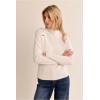 Pull femme HIVER, fin col montant ivoire MOLLY BRACKEN
