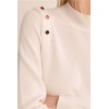 Pull femme HIVER, fin col montant ivoire MOLLY BRACKEN