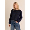 Pull femme HIVER, en maille, irisé marine MOLLY BRACKEN