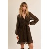 Robe hiver en voile imprimé choco MOLLY BRACKEN
