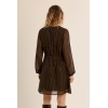 Robe hiver en voile imprimé choco MOLLY BRACKEN