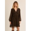 Robe hiver en voile imprimé choco MOLLY BRACKEN