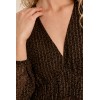 Robe hiver en voile imprimé choco MOLLY BRACKEN