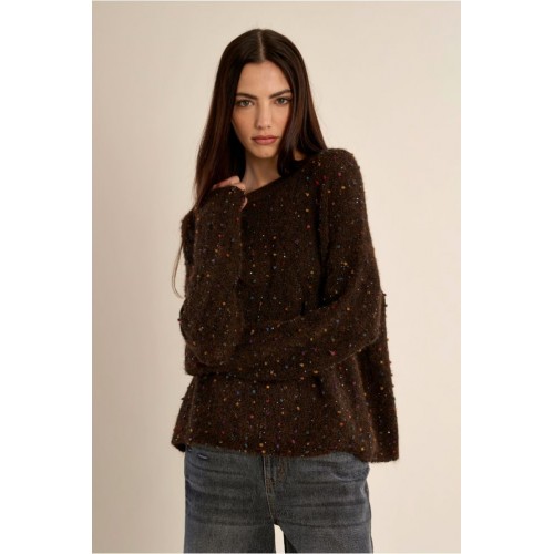 PULL EN MAILLE FEMME HIVER CHOCO MOLLY BRACKEN
