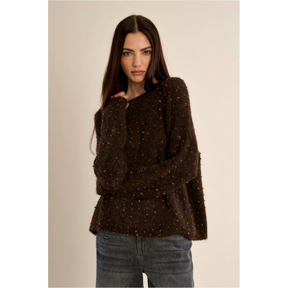PULL EN MAILLE FEMME HIVER CHOCO MOLLY BRACKEN