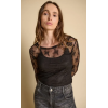 Top HIVER Sophie, noir dentelle LE TEMPS DES CERISES