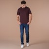 T-Shirt homme hiver bordeaux RUCKFIELD
