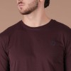 T-Shirt homme hiver bordeaux RUCKFIELD