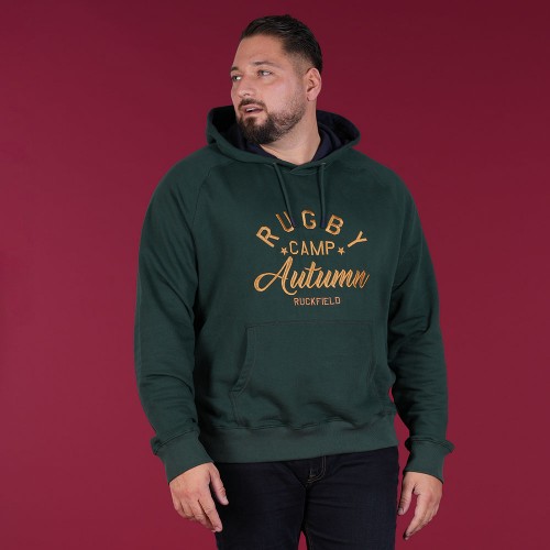 Sweat à capuche homme hiver vert foret RUCKFIELD