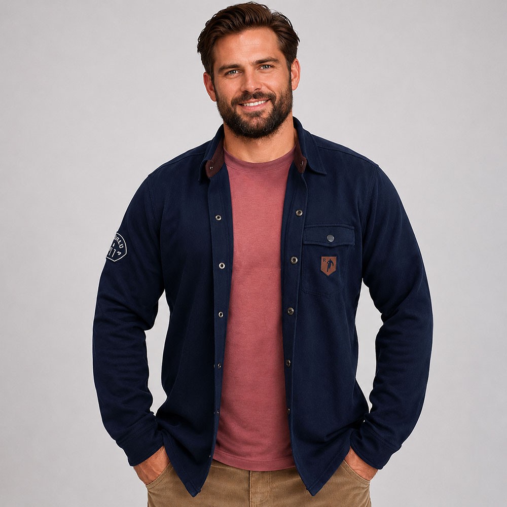 Chemise homme hiver marine RUCKFIELD