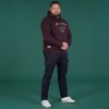 Sweat capuche homme hiver bordeaux RUCKFIELD