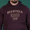 Sweat capuche homme hiver bordeaux RUCKFIELD