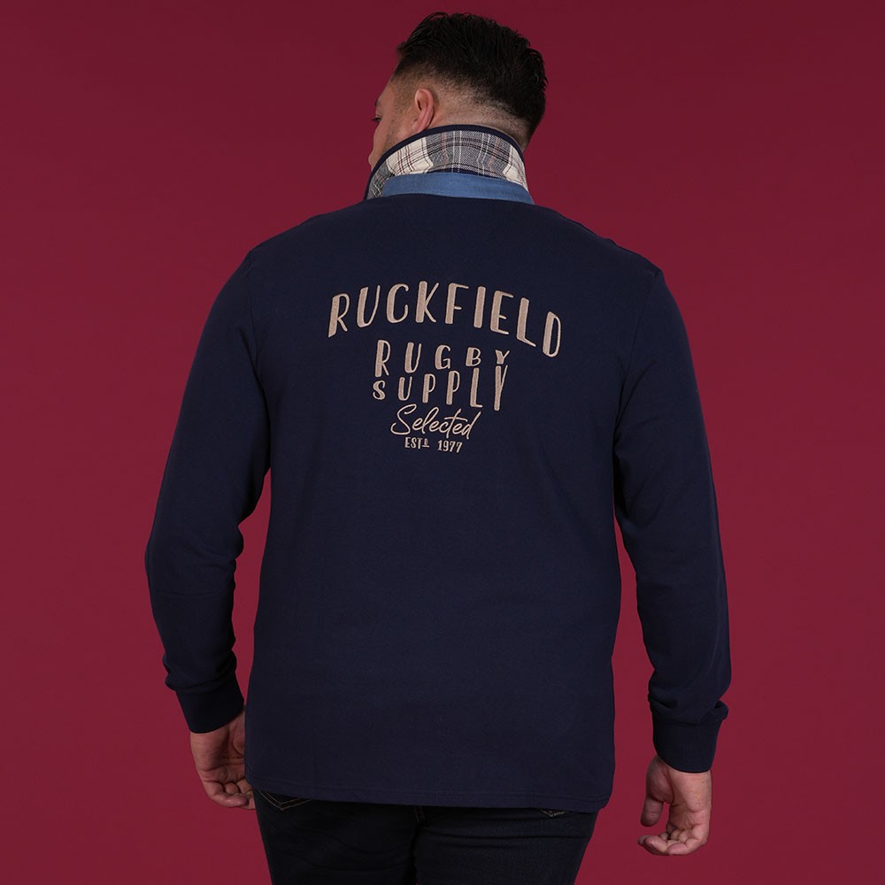 Polo homme hiver marine RUCKFIELD