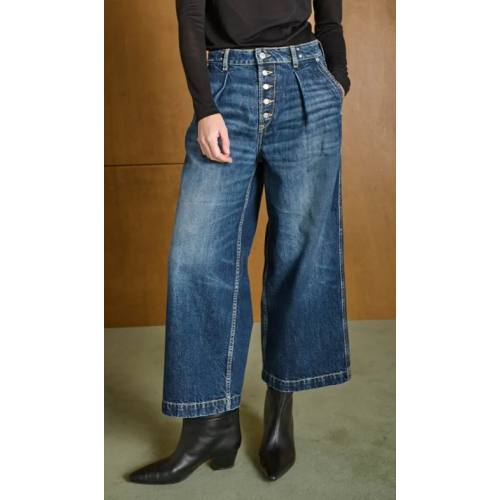 Jeans femme, wide leg Donna bleu foncé LE TEMPS DES CERISES