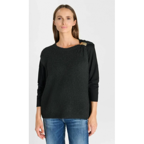 Pull HIVER femme Kestrel, noir sans manches LE TEMPS DES CERISES