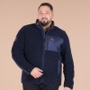 Polaire homme hiver bi-matière marine RUCKFIELD