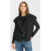 Veste HIVER femme Funi, sans manches noir tweed LE TEMPS DES CERISES