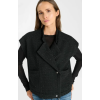 Veste HIVER femme Funi, sans manches noir tweed LE TEMPS DES CERISES