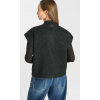 Veste HIVER femme Funi, sans manches noir tweed LE TEMPS DES CERISES