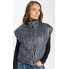 Gilet HIVER réversible Fauve, femme noir LE TEMPS DES CERISES