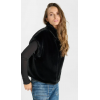 Gilet HIVER réversible Fauve, femme noir LE TEMPS DES CERISES