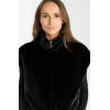Gilet HIVER réversible Fauve, femme noir LE TEMPS DES CERISES
