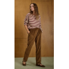 Pantalon HIVER femme, camel  en velours Gata LE TEMPS DES CERISES