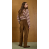 Pantalon HIVER femme, camel  en velours Gata LE TEMPS DES CERISES
