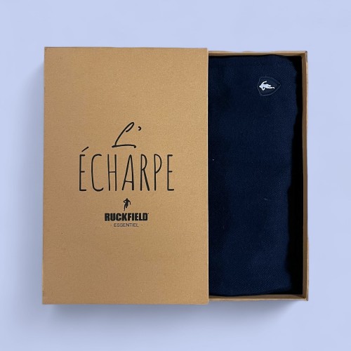 Coffret écharpe homme marine RUCKFIELD