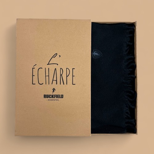 Coffret écharpe homme noir RUCKFIELD