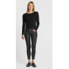 Jean HIVER femme, pulp slim Reggi noir brut enduit LE TEMPS DES CERISES